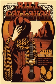 Bill Callahan Concert Poster by Simon Berndt