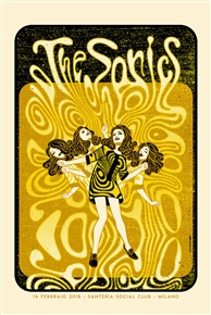 The Sonics Concert Poster by Sabrina Gabrielli