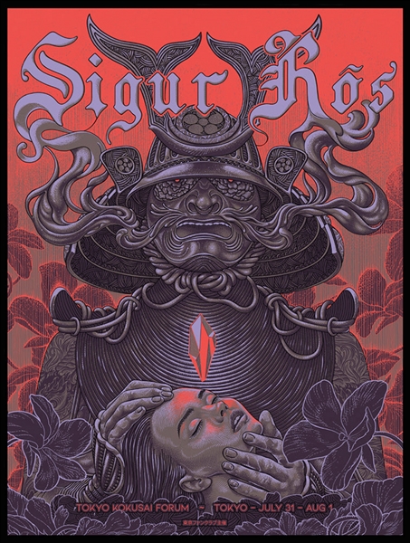 Sigur Ros Concert Poster by Alex Wezta