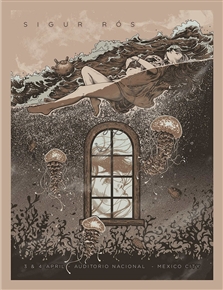 Sigur Ros Concert Poster by Alex Wezta