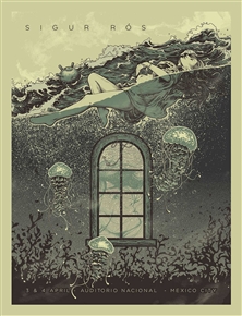 Sigur Ros Concert Poster by Alex Wezta