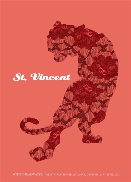 St. Vincent Concert Poster by Methane Studios