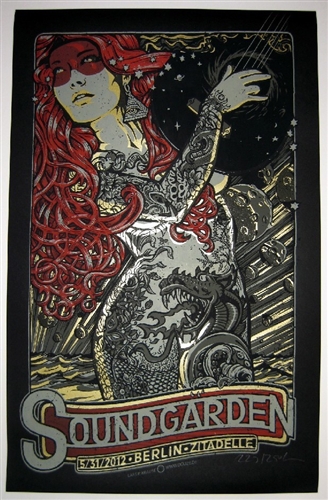 Soundgarden Concert Poster by Lars P Krause