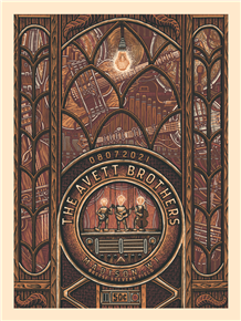 The Avett Brothers Concert Poster by Luke Martin