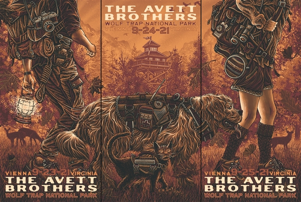 The Avett Brothers Concert Poster by Luke Martin