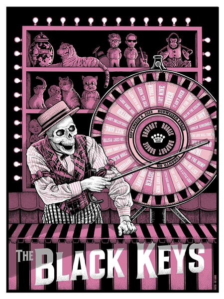 The Black Keys Concert Poster by Pat Hamou