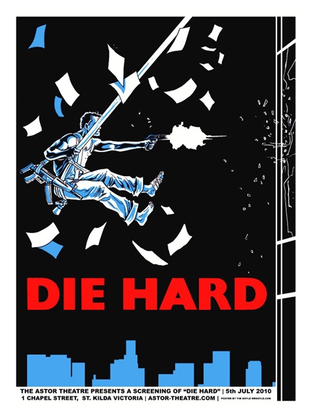 Die Hard Movie Poster by Tim Doyle