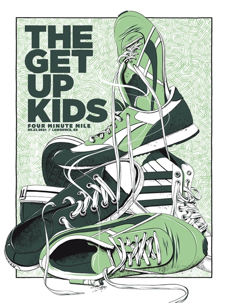 The Get Up Kids concert poster by Housebear design