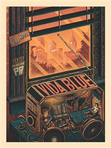 Vida Blue Concert Poster by Luke Martin