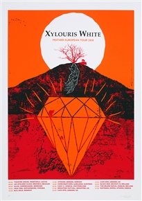 Xylouris White concert poster by Craig Carry