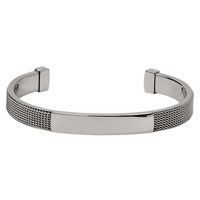 Meshlike Cuff Bracelet Stainless Steel .25"