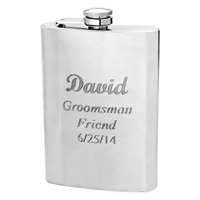 Matte Finish Silver Flask