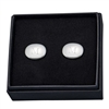 Oval Silver cufflinks