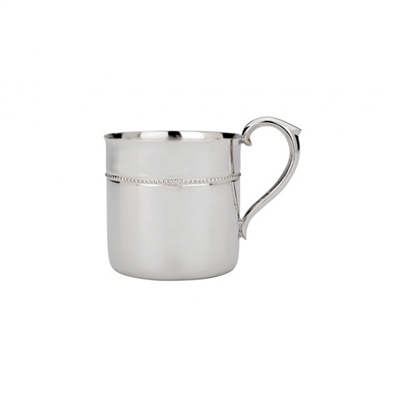 Royal Bead Silverplate Baby Cup