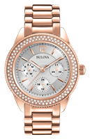 Women's Rose Gold  Crystal watch