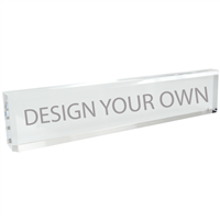 Clear Acrylic Desk Nameblock