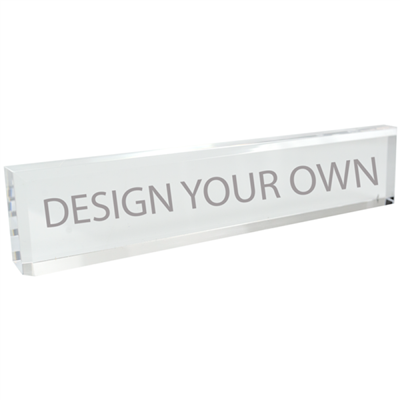 Clear Acrylic Desk Nameblock