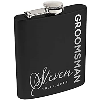 Matte Black Stainless Steel Flask