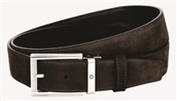 Black/brown 35 mm reversible leather belt