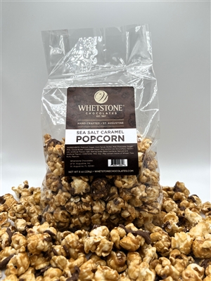 Sea Salt Caramel Popcorn Drizzled in Milk Chocolate  8oz Bag