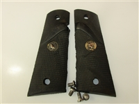 Grip Panels,  1911 Style Pachmayr Black Plastic