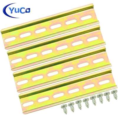 YuCo YC-DR-6-4 STEEL SLOTTED DIN RAIL 35mm X 7.5mm PR005 ASI RoHS