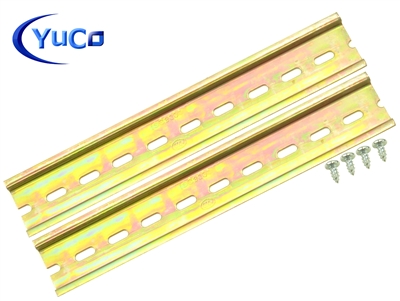 YuCo YC-DR-8-2 STEEL SLOTTED DIN RAIL 35mm X 7.5mm PR005 ASI RoHS