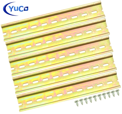 YuCo YC-DR-8-5 STEEL SLOTTED DIN RAIL 35mm X 7.5mm PR005 ASI RoHS