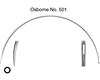 CURVED NEEDLE | ROUND POINT | OVERALL LENGTH 4" | GAUGE 16 g / 1.626 mm