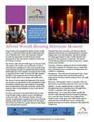 Advent Wreath Blessing Milestone Moment Download