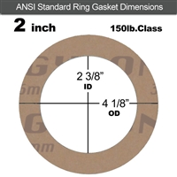 Garlock 3500 Fawn GylonÂ® Ring Gasket - 150 Lb. - 1/16" Thick - 2" Pipe