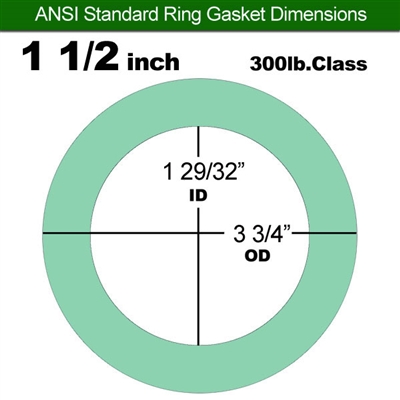 Equalseal EQ750G Ring Gasket - 300 Lb. Class - 1/16" - 1 1/2" Pipe Size