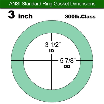Equalseal EQ750G Ring Gasket - 300 Lb. Class - 1/16" - 3" Pipe Size