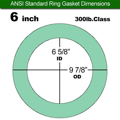 Equalseal EQ750G Ring Gasket - 300 Lb. Class - 1/16" - 6" Pipe Size