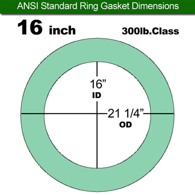 Equalseal EQ750G Ring Gasket - 300 Lb. Class - 1/16" - 16" Pipe Size