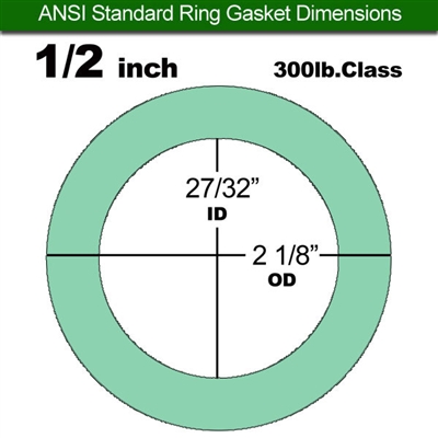 Equalseal EQ750G Ring Gasket - 300 Lb. Class - 1/8" - 1/2" Pipe Size