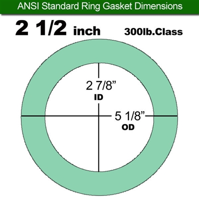 Equalseal EQ750G Ring Gasket - 300 Lb. Class - 1/8" - 2 1/2" Pipe Size