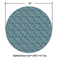 Garlock Blue-GardÂ® 3000 NBR Disc - 1/16" Thick - 16" Diameter