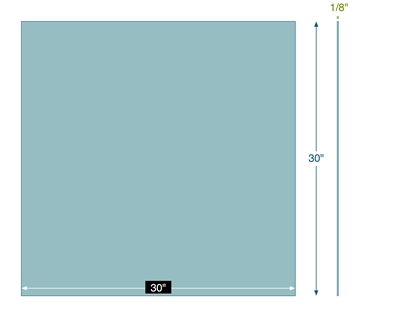 Garlock 3000 NBR Sheet - 1/8" Thick - 30" x 30"