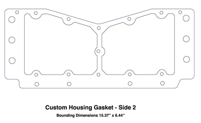 Garlock GylonÂ® 3510 Custom Housing Gasket - 1/16" - Side 2