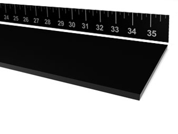 40 Durometer Soft Neoprene Strip - 1/8" Thick x 6" Wide - Per Ln Ft