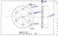 C-4401 Green N/A NBR Disc With Holes - Per Dwg - 1/16" Thick