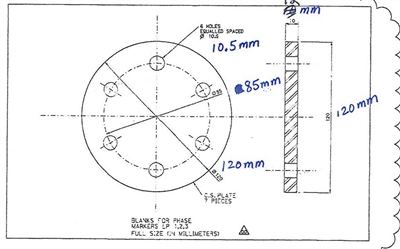 C-4401 Green N/A NBR Disc With Holes - Per Dwg - 1/16" Thick