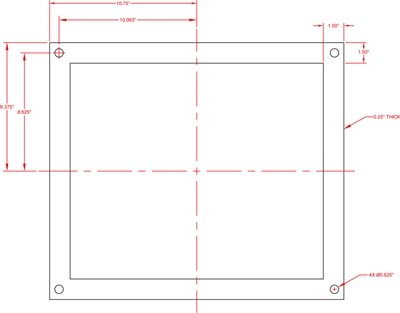 Equalseal EQ 510 Custom Frame Gasket - 1/8" x 18.75" x 21.5" OD