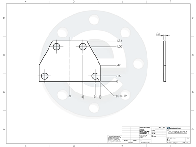 Custom EQ 535 Plate Gasket - 202 LP Per Drawing
