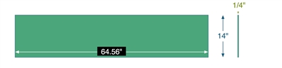 EQ 750G N/A NBR - 1/4" x 14" x 64.56"