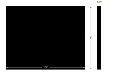 Neoprene - AASHTO M-251 GR 3  -  1/2" Thick - 8" x 10"