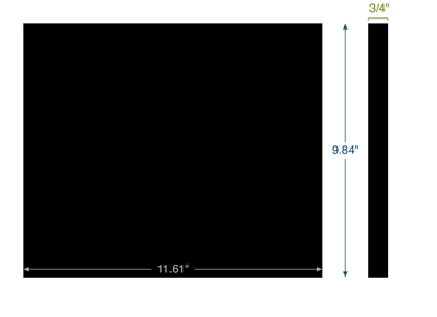 Neoprene - AASHTO M-251 GR 3  -  3/4" Thick - 9.84" x 11.61"