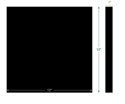 Neoprene - AASHTO M-251 GR3 60A - 1" Thick - 12" x 12"