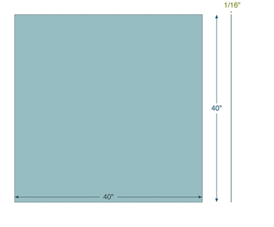 Garlock Blue-Gard 3000 -  1/16" Thick - 40" x 40"